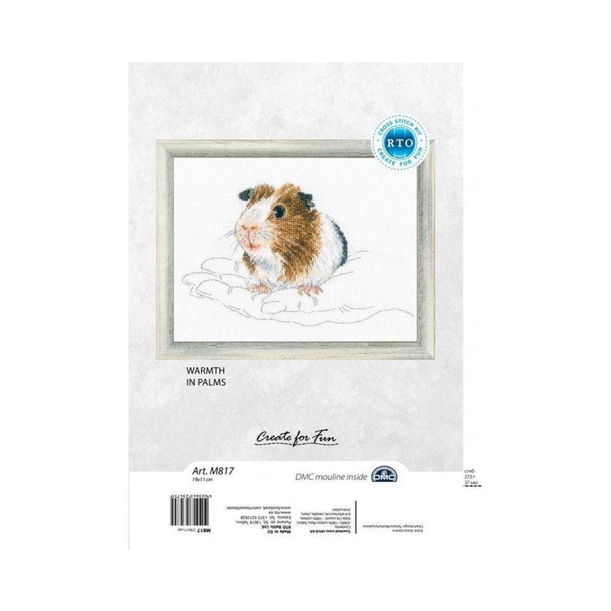 RTO Warmth in Palms Guinea Pig Cross Stitch Kit
